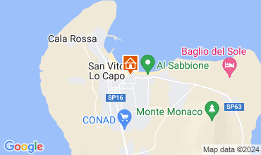 Map San Vito lo Capo Apartment 53467