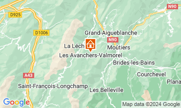 Map Valmorel Chalet 126681