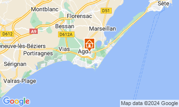 Map Cap d'Agde Apartment 103108
