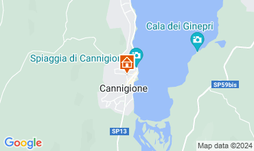 Map Cannigione Apartment 87120