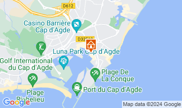 Map Cap d'Agde Apartment 120182