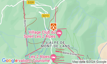 Map Les 2 Alpes Chalet 119953