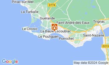 Map La Baule House 109154