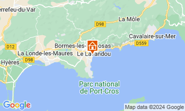 Map Le Lavandou Studio 95543