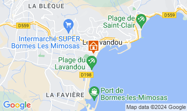 Map Le Lavandou Studio 95543