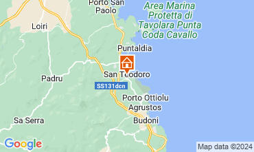 Map San Teodoro Apartment 114358
