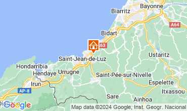 Map Saint Jean de Luz Apartment 114633