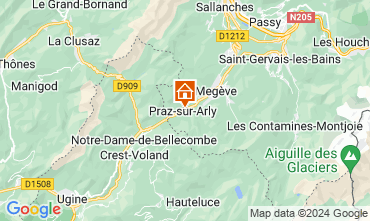 Map Praz sur Arly Apartment 32627