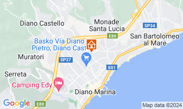 Map Diano Marina Apartment 128170