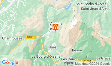 Map Oz en Oisans Apartment 91485