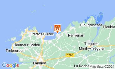 Map Perros-Guirec Villa 126573