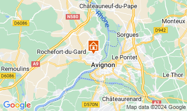 Map Villeneuve lez Avignon Villa 121222