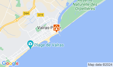Map Valras-Plage Apartment 95869