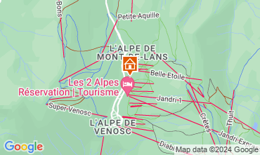 Map Les 2 Alpes Apartment 49434