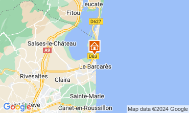 Map Le Barcares House 74454