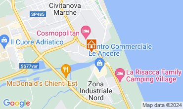 Map Civitanova Marche Apartment 125463