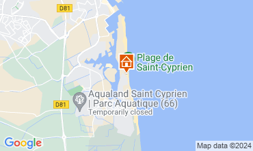 Map Saint Cyprien Plage Studio 117947