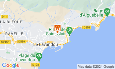 Map Le Lavandou Villa 125155