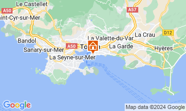 Map Toulon Apartment 124278
