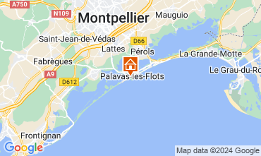 Map Palavas-les-Flots Apartment 117998