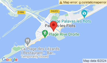 Map Palavas-les-Flots Apartment 117998