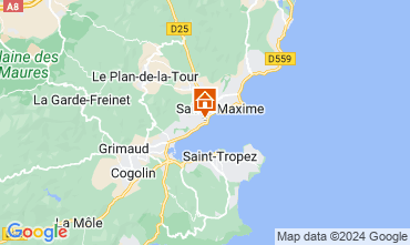 Map Sainte Maxime Apartment 120364