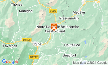 Map Crest Voland Cohennoz Apartment 61386