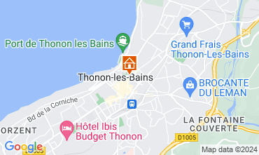 Map Thonon Les Bains Apartment 115715