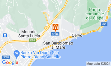 Map San Bartolomeo al Mare Apartment 50947