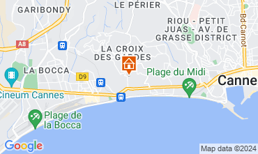 Map Cannes Apartment 127906