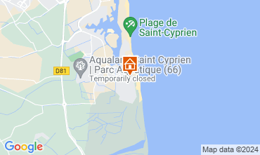 Map Saint Cyprien Plage Apartment 123805