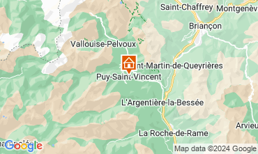 Map Puy Saint Vincent Apartment 92347