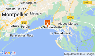 Map La Grande Motte Apartment 126658