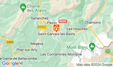 Map Saint Gervais Mont-Blanc Apartment 66844