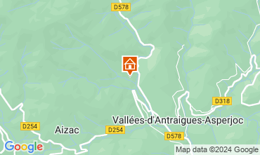 Map Antraigues sur Volane House 121595