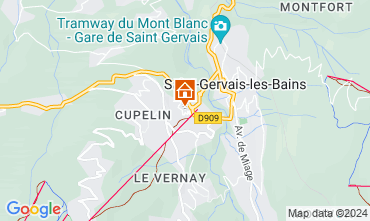 Map Saint Gervais Mont-Blanc Apartment 111843