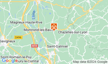 Map Montrond les Bains Villa 127553