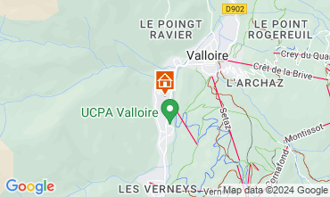 Map Valloire Self-catering property 108351