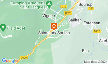 Map Saint Lary Soulan Apartment 59481