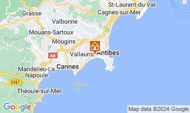 Map Juan les Pins Apartment 104068