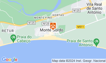 Map Monte Gordo Apartment 127389