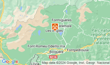 Map Les Angles Chalet 58083