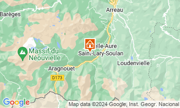 Map Saint Lary Soulan Apartment 112293