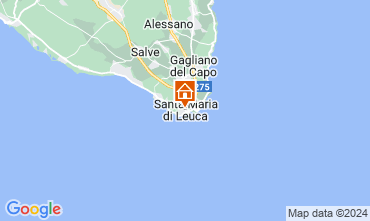 Map Castrignano del Capo Apartment 128284