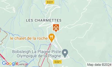 Map La Plagne Chalet 2248