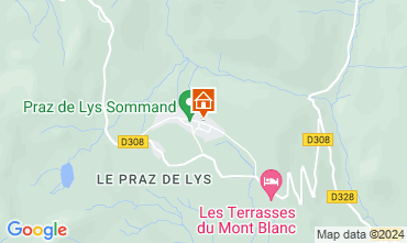 Map Praz de Lys Sommand Apartment 128565