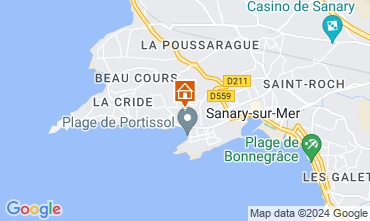 Map Sanary-sur-Mer Apartment 127894