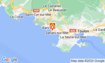 Map Sanary-sur-Mer Apartment 79595