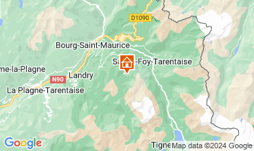 Map Les Arcs Studio 101487