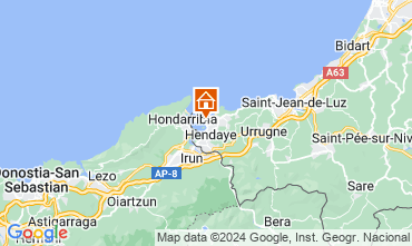 Map Hendaye Apartment 99251